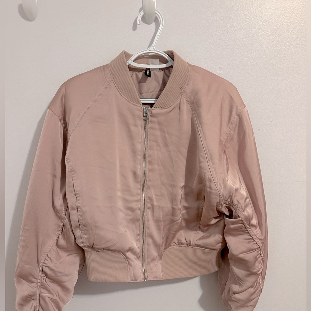 Light Pink Bomber Jacket